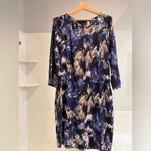 Printed BCBG Silk Dress